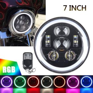 Auto sistema de iluminação 7 faróis função RGB