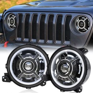 China Morsun Os Mais Novos 9 Faróis Para Jeep Wrangler JL