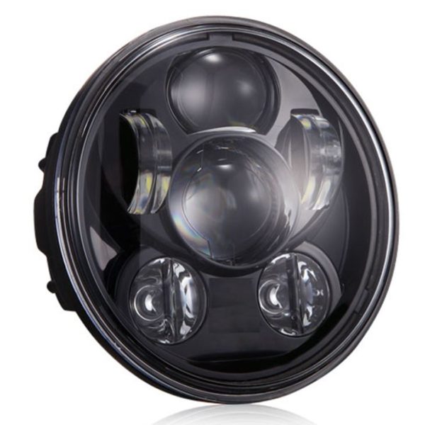 75 polegadas conduzido Hedalight farol cromo preto selado feixe para Harley Davidson