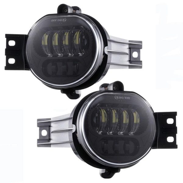 DOT luz de nevoeiro apto para 2003 2004 2005 2006 2007 2008 2009 Dodge Ram 1500-3500 cromo preto moldura luzes de nevoeiro