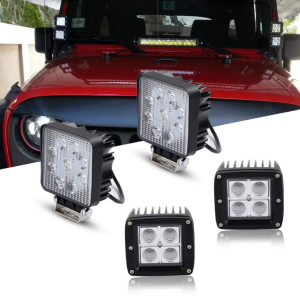 E-Mark 16w LED Trabalho Light Spot / feixe quadrado trabalho lâmpada para off-road para jipe