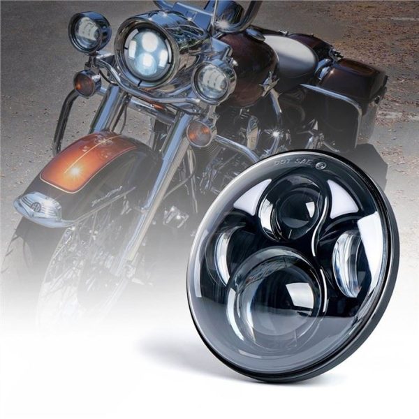 75 polegadas para farol Harley Davidson 12v 24v H4