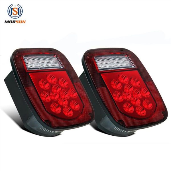 Morsun Car Truck Led Tail Light Para Jeep TJ CJ YJ JK Luz de Licença Reversa