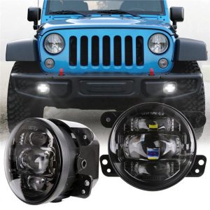 Morsun Driving Lights Front Bumper Projetor LED Luz de Neblina para Jeep Wrangler JK 2007-2017