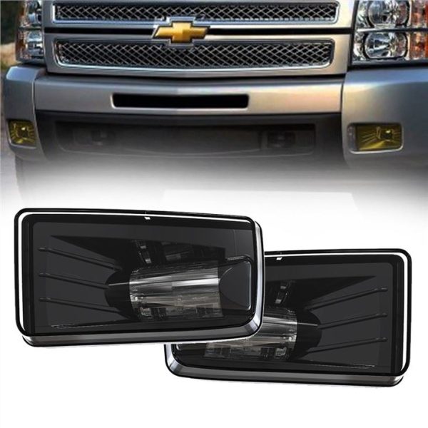 Morsun Square LED projetor de faróis de nevoeiro para Chevy GMC SILVERADO 07-16 Silverado