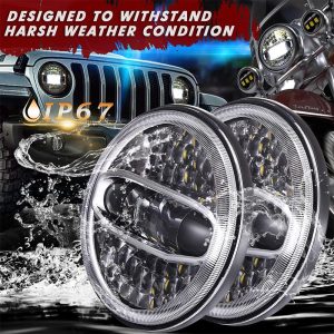 Nova Venda Quente 7 Polegada 108 W LED Farol Para Jeep Wrangler Jk Acessórios Da Motocicleta Para Harley