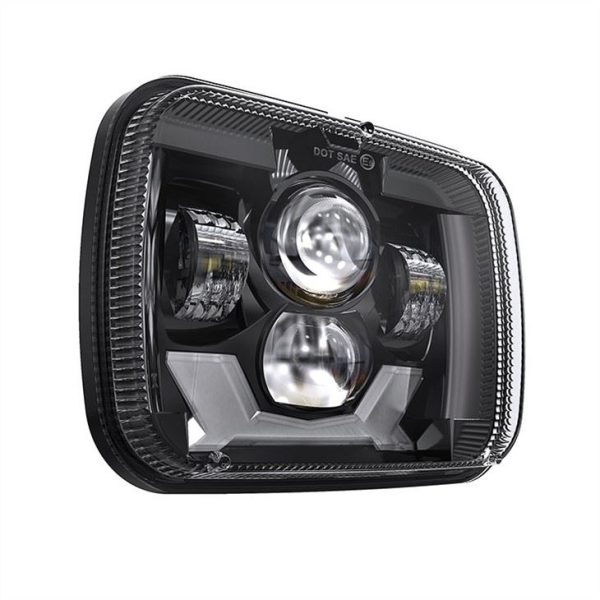 Novo estilo farol de led de 5x7 polegadas para farol Jeep Cherokee XJ com DRL speical e sinal de giro