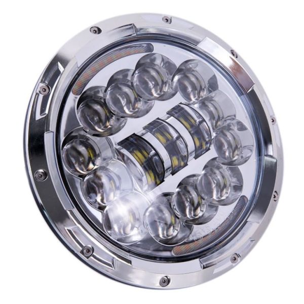 A polegada redonda 90w conduziu o farol 12v H4 da motocicleta conduziu a luz