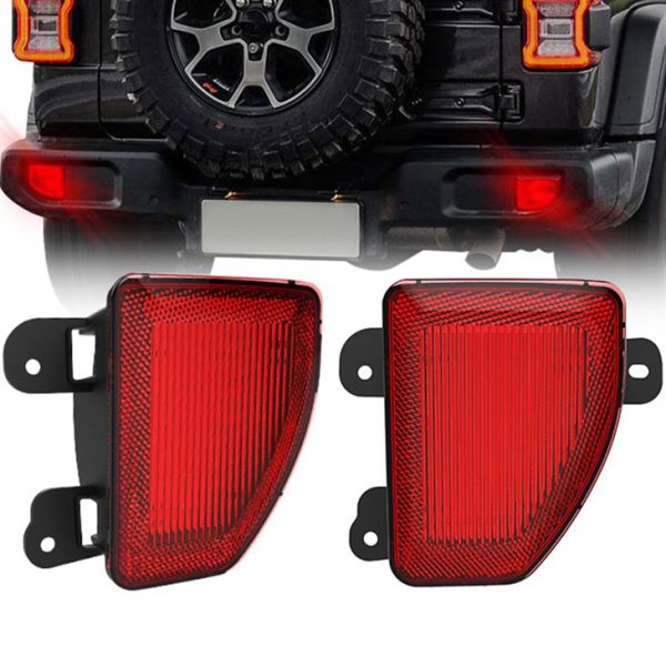 Wrangler JL pára-choques traseiro farol farol de nevoeiro para Jeep Wrangler JL 2018